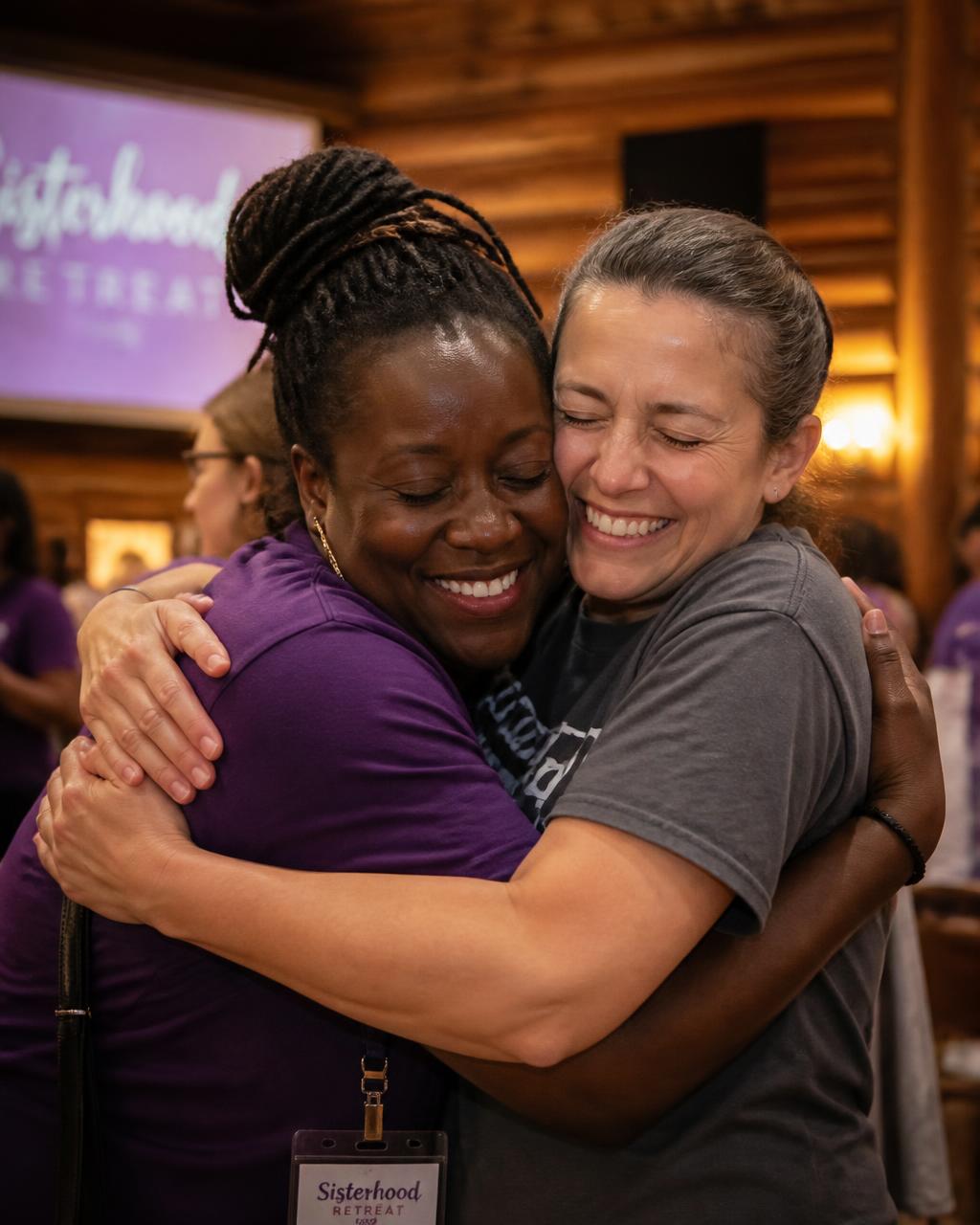 Women laughing together